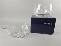 Vintage Mikasa Crystal Bowls