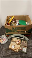 Box of miscellaneous toys including LEGO,