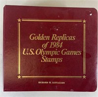 Golden Replicas Of 1984 U.S. Olympic Games Stamps