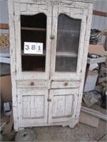 Antique primitive kitchen cabinet