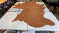 Tanned Leather Scrap Remnant approx 58inx70in