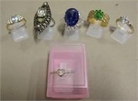 Lot Of 6 Assorted Rings