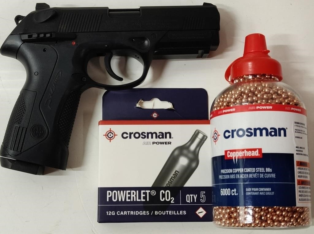 Air Soft Gun w/ CO2 & Copper Coated Steel BBs