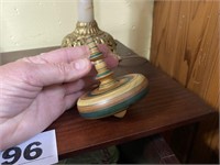 HAND CRAFTED WOODEN SPINNING TOP