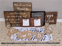 Large Country Wedding Lot-Wood Signs/Decals+