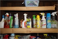 CONTENTS OF SHELF LAUNDRY ROOM - CLEANING SUPPLIES