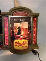 Strohs beer sign