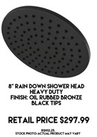 8" Rain Down Shower Head