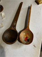 2- wooden spoons