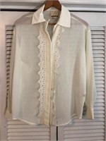 VINTAGE CPX SHEER BLOUSE MEDIUM