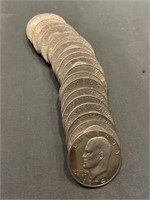 Full Roll Of 20 Eisenhower Dollars W Bicentennial