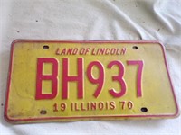 1970 IL. License Plate