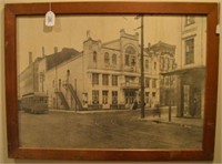 Framed Antique Street Scene