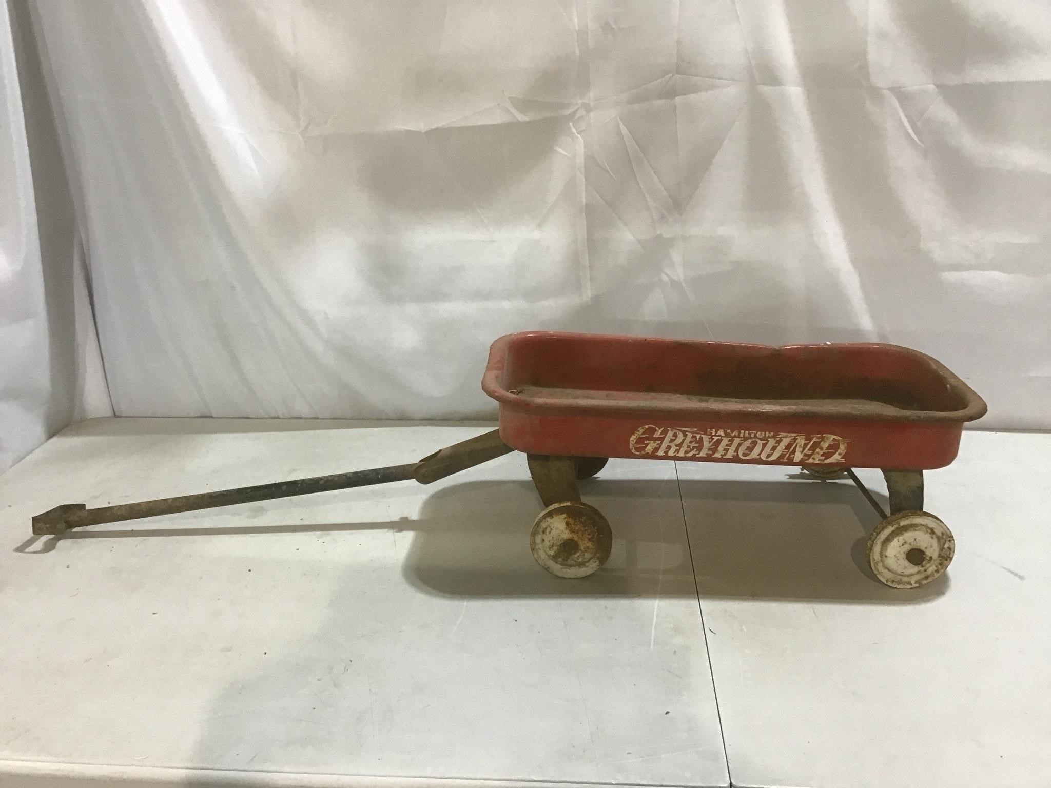 Hamilton Greyhound child wagon, metal wheels***