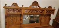 carved organ top with mirror