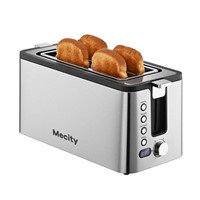 WF1203  Mecity 4 Slice Toaster Long Slot 6 Settin