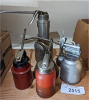 ASSORTED OIL CANS