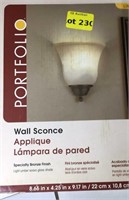 Portfolio wall sconce, new, not tested