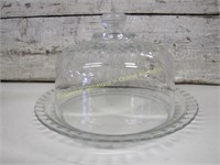 French Arcroc Food Dome w Plate