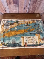 1950's Richard Batchelder Long Island Cloth Map
