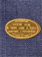 1976 good for hugs pressed penny coin