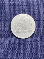 Food stamp token penn fruit