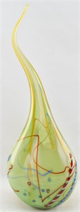 Large Freeform Art Glass Vase