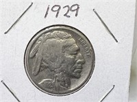 1929 Buffalo/Indian Head Nickel - 5 cents US coin