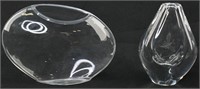 2 Glass Vases, Orrefors & Markku Salo/iittala