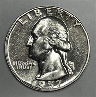 1957 Washington Silver Quarter Proof PR