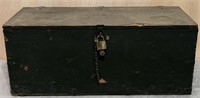 Armored Trunk Military Locker With Original Lock