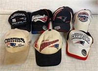 Patriots Champion Hats: vtg 1996 AFC , 2001,