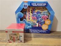 Blues Clues  Activity Set and Wooden Box Toy.