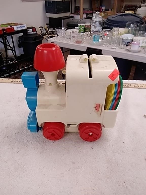 Vintage musical toy train