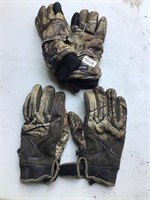 2 pair camo gloves