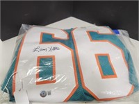 Larry Little Miami Dolphins Signed Jersey   COA