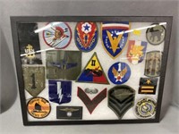 Riker Mount of U.S. Military Patches