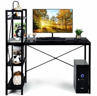 Retail$160 Computer Desk w/ 4tier Shelves