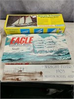 (3) Ship Model Kits NOS