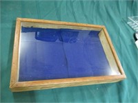 Wood display case - 18 x 12"