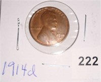 1914D Lincoln Cent, key