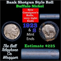 Buffalo Nickel Shotgun Roll in Old Bank Style 'Bel