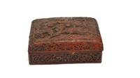 Chinese Carved Cinnabar Box