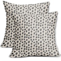 As is - Sweetshow Grey Gray Cream Pillow Covers