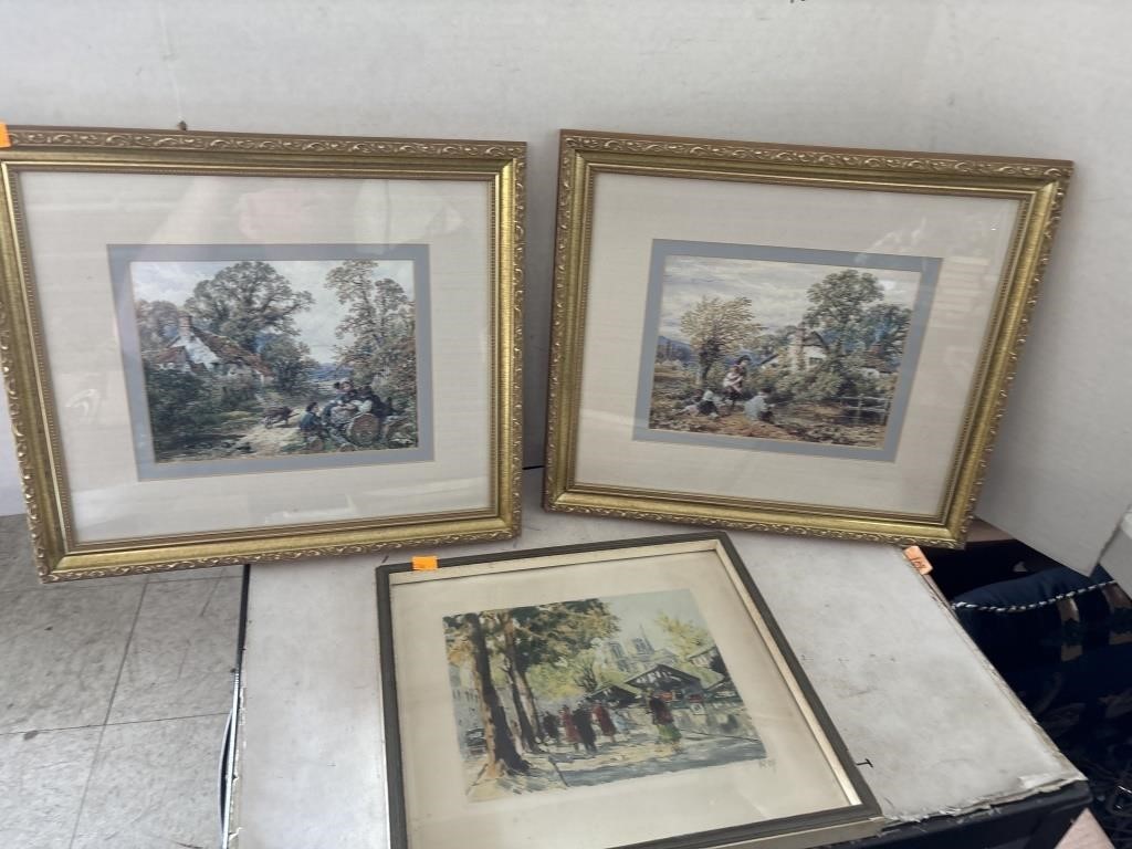 3 Vintage Prints