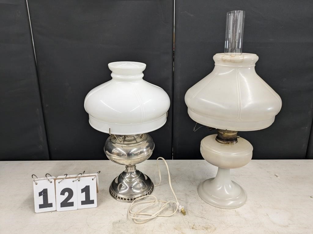 Aladdin Style Oil & Electrified Table Lamps