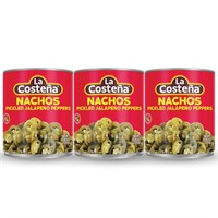 3 PACK LA COSTENA Nacho Slices Pickled Jalapenos