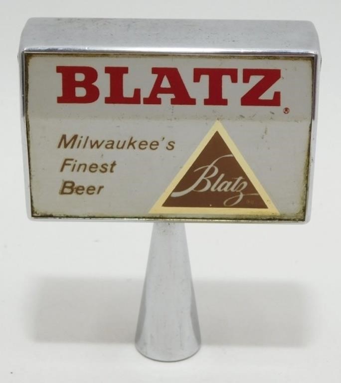 Old Blatz Beer Tap Handle - Two Sided