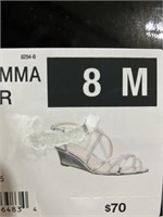 $70.00 I.Miller Fiamma Silver Size 8 M