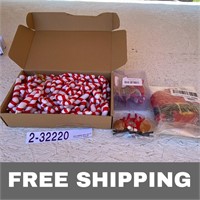72 Pcs Christmas Candy Cane & other Ornaments